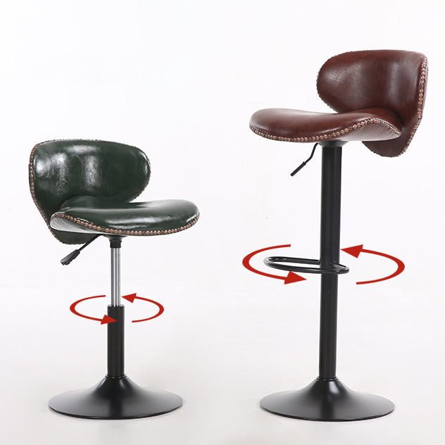 Industrial Style Bar-stool Adjustable Height Metal Leg for Restaurant Bar Clearhalo 'Bar Furniture' 'Bar Stools' 'bar_stools' 'furn' 'furn_bar_stools' 'furniture_bar_stools' 'Kitchen & Dining Furniture' 'kitchen&dining_furn' 'kitchen' 'kitchen_furn' Furniture' 4512200