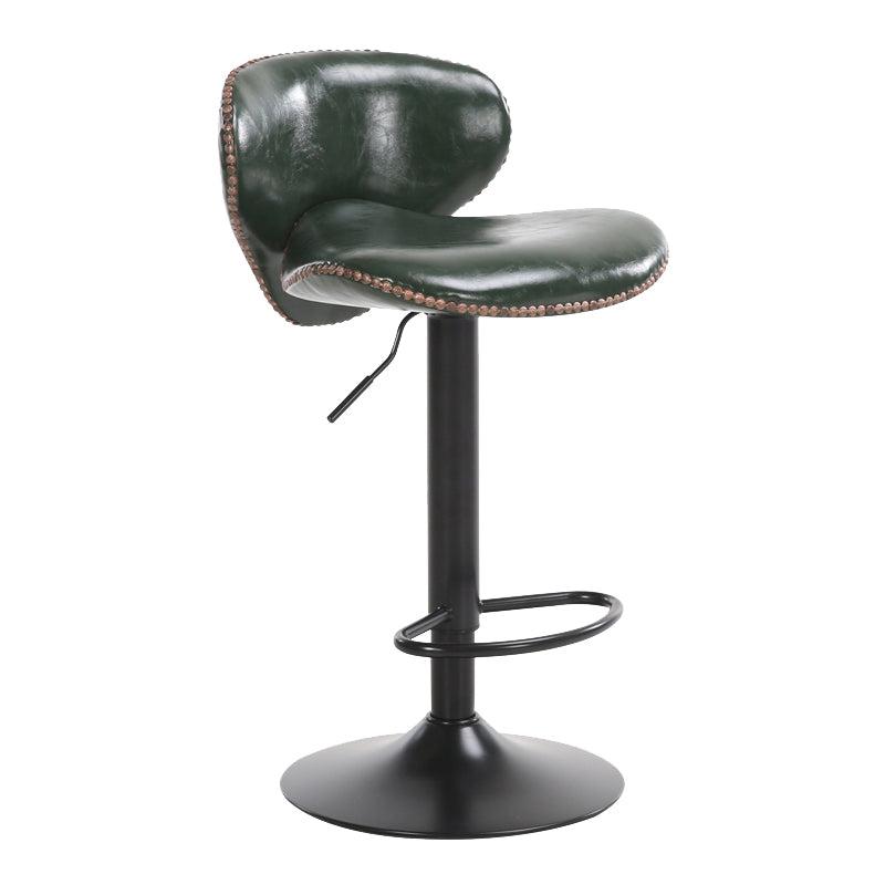 Industrial Style Bar-stool Adjustable Height Metal Leg for Restaurant Bar Blackish Green 1 Piece Bar Stool(31"H) Clearhalo 'Bar Furniture' 'Bar Stools' 'bar_stools' 'furn' 'furn_bar_stools' 'furniture_bar_stools' 'Kitchen & Dining Furniture' 'kitchen&dining_furn' 'kitchen' 'kitchen_furn' Furniture' 4512221