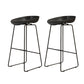 Modern Style Iron Bar Stool with Footrest Bristol Bar Stool for Kitchen Black 2 Piece Set Counter Stool(26"H) Clearhalo 'Bar Furniture' 'Bar Stools' 'bar_stools' 'furn' 'furn_bar_stools' 'furniture_bar_stools' 'Kitchen & Dining Furniture' 'kitchen&dining_furn' 'kitchen' 'kitchen_furn' Furniture' 4512234