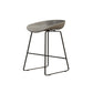 Modern Style Iron Bar Stool with Footrest Bristol Bar Stool for Kitchen Grey 1 Piece Short Stool(18"H) Clearhalo 'Bar Furniture' 'Bar Stools' 'bar_stools' 'furn' 'furn_bar_stools' 'furniture_bar_stools' 'Kitchen & Dining Furniture' 'kitchen&dining_furn' 'kitchen' 'kitchen_furn' Furniture' 4512244