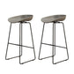 Modern Style Iron Bar Stool with Footrest Bristol Bar Stool for Kitchen Grey 2 Piece Set Bar Stool(30"H) Clearhalo 'Bar Furniture' 'Bar Stools' 'bar_stools' 'furn' 'furn_bar_stools' 'furniture_bar_stools' 'Kitchen & Dining Furniture' 'kitchen&dining_furn' 'kitchen' 'kitchen_furn' Furniture' 4512252