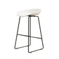Modern Style Iron Bar Stool with Footrest Bristol Bar Stool for Kitchen White 1 Piece Counter Stool(26"H) Clearhalo 'Bar Furniture' 'Bar Stools' 'bar_stools' 'furn' 'furn_bar_stools' 'furniture_bar_stools' 'Kitchen & Dining Furniture' 'kitchen&dining_furn' 'kitchen' 'kitchen_furn' Furniture' 4512257