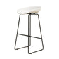 Modern Style Iron Bar Stool with Footrest Bristol Bar Stool for Kitchen White 1 Piece Bar Stool(30"H) Clearhalo 'Bar Furniture' 'Bar Stools' 'bar_stools' 'furn' 'furn_bar_stools' 'furniture_bar_stools' 'Kitchen & Dining Furniture' 'kitchen&dining_furn' 'kitchen' 'kitchen_furn' Furniture' 4512260
