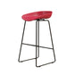 Modern Style Iron Bar Stool with Footrest Bristol Bar Stool for Kitchen Red 1 Piece Counter Stool(26"H) Clearhalo 'Bar Furniture' 'Bar Stools' 'bar_stools' 'furn' 'furn_bar_stools' 'furniture_bar_stools' 'Kitchen & Dining Furniture' 'kitchen&dining_furn' 'kitchen' 'kitchen_furn' Furniture' 4512266