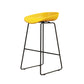 Modern Style Iron Bar Stool with Footrest Bristol Bar Stool for Kitchen Yellow 1 Piece Counter Stool(26"H) Clearhalo 'Bar Furniture' 'Bar Stools' 'bar_stools' 'furn' 'furn_bar_stools' 'furniture_bar_stools' 'Kitchen & Dining Furniture' 'kitchen&dining_furn' 'kitchen' 'kitchen_furn' Furniture' 4512275