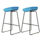 Modern Style Iron Bar Stool with Footrest Bristol Bar Stool for Kitchen Blue 2 Piece Set Counter Stool(26"H) Clearhalo 'Bar Furniture' 'Bar Stools' 'bar_stools' 'furn' 'furn_bar_stools' 'furniture_bar_stools' 'Kitchen & Dining Furniture' 'kitchen&dining_furn' 'kitchen' 'kitchen_furn' Furniture' 4512285