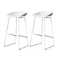 Modern Style Iron Bar Stool with Footrest Bristol Bar Stool for Kitchen Gloss White 2 Piece Set Counter Stool(26"H) Clearhalo 'Bar Furniture' 'Bar Stools' 'bar_stools' 'furn' 'furn_bar_stools' 'furniture_bar_stools' 'Kitchen & Dining Furniture' 'kitchen&dining_furn' 'kitchen' 'kitchen_furn' Furniture' 4512294