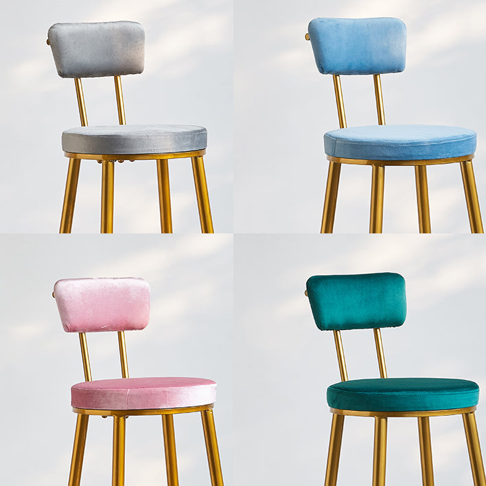 Modern Style Metal Bar Stool with Footrest Bistro Light Luxury Bar Stool Clearhalo 'Bar Furniture' 'Bar Stools' 'bar_stools' 'furn' 'furn_bar_stools' 'furniture_bar_stools' 'Kitchen & Dining Furniture' 'kitchen&dining_furn' 'kitchen' 'kitchen_furn' Furniture' 4512313