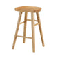 Indoor Pine Modern Bar Stool Contoured Seat Footrest Counter Stool with Wood Legs Clearhalo 'Bar Furniture' 'Bar Stools' 'bar_stools' 'furn' 'furn_bar_stools' 'furniture_bar_stools' 'Kitchen & Dining Furniture' 'kitchen&dining_furn' 'kitchen' 'kitchen_furn' Furniture' 4512373