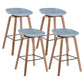 Modern Solid Wood Bar Stool Indoor Bucket Counter Stool with Plastic Seat Pewter 4 Piece Set Clearhalo 'Bar Furniture' 'Bar Stools' 'bar_stools' 'furn' 'furn_bar_stools' 'furniture_bar_stools' 'Kitchen & Dining Furniture' 'kitchen&dining_furn' 'kitchen' 'kitchen_furn' Furniture' 4512397
