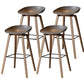 Modern Solid Wood Bar Stool Indoor Bucket Counter Stool with Plastic Seat Dark Gray 4 Piece Set Clearhalo 'Bar Furniture' 'Bar Stools' 'bar_stools' 'furn' 'furn_bar_stools' 'furniture_bar_stools' 'Kitchen & Dining Furniture' 'kitchen&dining_furn' 'kitchen' 'kitchen_furn' Furniture' 4512417