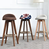 Modern Solid Wood Bar Stool Footrest Low Back Bucket Counter Stool with Cushion, 1 Piece Clearhalo 'Bar Furniture' 'Bar Stools' 'bar_stools' 'furn' 'furn_bar_stools' 'furniture_bar_stools' 'Kitchen & Dining Furniture' 'kitchen&dining_furn' 'kitchen' 'kitchen_furn' Furniture' 4512420