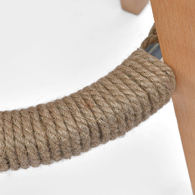 Modern Solid Wood Bar Stool Footrest Low Back Bucket Counter Stool with Cushion, 1 Piece Clearhalo 'Bar Furniture' 'Bar Stools' 'bar_stools' 'furn' 'furn_bar_stools' 'furniture_bar_stools' 'Kitchen & Dining Furniture' 'kitchen&dining_furn' 'kitchen' 'kitchen_furn' Furniture' 4512433