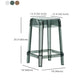 Modern Squared Counter Bar Stool Plastic Armless Bar Stool with Footrest Clearhalo 'Bar Furniture' 'Bar Stools' 'bar_stools' 'furn' 'furn_bar_stools' 'furniture_bar_stools' 'Kitchen & Dining Furniture' 'kitchen&dining_furn' 'kitchen' 'kitchen_furn' Furniture' 4512479