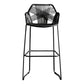 Modern Counter Bar Stool Plastic Armed Bar Stool with Footrest and Backrest Black 1 Piece Clearhalo 'Bar Furniture' 'Bar Stools' 'bar_stools' 'furn' 'furn_bar_stools' 'furniture_bar_stools' 'Kitchen & Dining Furniture' 'kitchen&dining_furn' 'kitchen' 'kitchen_furn' Furniture' 4512482