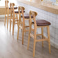 Modern Counter Bar Stool Armless Wood Bar Stool with Footrest and Backrest Clearhalo 'Bar Furniture' 'Bar Stools' 'bar_stools' 'furn' 'furn_bar_stools' 'furniture_bar_stools' 'Kitchen & Dining Furniture' 'kitchen&dining_furn' 'kitchen' 'kitchen_furn' Furniture' 4512541