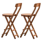 Modern Armless Backrest Counter Stool Wood Bedroom Bar Stool with Wooden Seat and Pedal Brown 2 Piece Set Counter Stool (24"H) Clearhalo 'Bar Furniture' 'Bar Stools' 'bar_stools' 'furn' 'furn_bar_stools' 'furniture_bar_stools' 'Kitchen & Dining Furniture' 'kitchen&dining_furn' 'kitchen' 'kitchen_furn' Furniture' 4512604