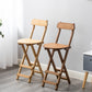 Modern Armless Backrest Counter Stool Wood Bedroom Bar Stool with Wooden Seat and Pedal Clearhalo 'Bar Furniture' 'Bar Stools' 'bar_stools' 'furn' 'furn_bar_stools' 'furniture_bar_stools' 'Kitchen & Dining Furniture' 'kitchen&dining_furn' 'kitchen' 'kitchen_furn' Furniture' 4512605