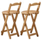 Modern Armless Backrest Counter Stool Wood Bedroom Bar Stool with Wooden Seat and Pedal Natural 2 Piece Set Bar Stool(30"H) Clearhalo 'Bar Furniture' 'Bar Stools' 'bar_stools' 'furn' 'furn_bar_stools' 'furniture_bar_stools' 'Kitchen & Dining Furniture' 'kitchen&dining_furn' 'kitchen' 'kitchen_furn' Furniture' 4512616
