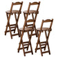 Modern Armless Backrest Counter Stool Wood Bedroom Bar Stool with Wooden Seat and Pedal Brown 4 Piece Set Bar Stool(30"H) Clearhalo 'Bar Furniture' 'Bar Stools' 'bar_stools' 'furn' 'furn_bar_stools' 'furniture_bar_stools' 'Kitchen & Dining Furniture' 'kitchen&dining_furn' 'kitchen' 'kitchen_furn' Furniture' 4512620