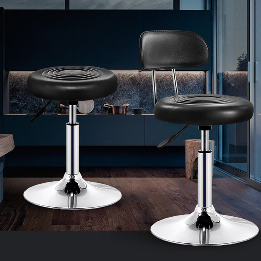 Modern Liftable Rotatable Counter Stool Steel Beauty Shop Bar Stool with Leather Cushion Clearhalo 'Bar Furniture' 'Bar Stools' 'bar_stools' 'furn' 'furn_bar_stools' 'furniture_bar_stools' 'Kitchen & Dining Furniture' 'kitchen&dining_furn' 'kitchen' 'kitchen_furn' Furniture' 4512643