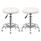 Modern Liftable Rotatable Counter Stool Steel Beauty Shop Bar Stool with Leather Cushion Gloss White 2 Piece Set Clearhalo 'Bar Furniture' 'Bar Stools' 'bar_stools' 'furn' 'furn_bar_stools' 'furniture_bar_stools' 'Kitchen & Dining Furniture' 'kitchen&dining_furn' 'kitchen' 'kitchen_furn' Furniture' 4512658