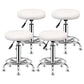 Modern Liftable Rotatable Counter Stool Steel Beauty Shop Bar Stool with Leather Cushion Gloss White 4 Piece Set Clearhalo 'Bar Furniture' 'Bar Stools' 'bar_stools' 'furn' 'furn_bar_stools' 'furniture_bar_stools' 'Kitchen & Dining Furniture' 'kitchen&dining_furn' 'kitchen' 'kitchen_furn' Furniture' 4512659
