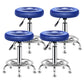 Modern Liftable Rotatable Counter Stool Steel Beauty Shop Bar Stool with Leather Cushion Light Blue 4 Piece Set Clearhalo 'Bar Furniture' 'Bar Stools' 'bar_stools' 'furn' 'furn_bar_stools' 'furniture_bar_stools' 'Kitchen & Dining Furniture' 'kitchen&dining_furn' 'kitchen' 'kitchen_furn' Furniture' 4512662