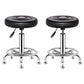 Modern Liftable Rotatable Counter Stool Steel Beauty Shop Bar Stool with Leather Cushion Gloss Black 2 Piece Set Clearhalo 'Bar Furniture' 'Bar Stools' 'bar_stools' 'furn' 'furn_bar_stools' 'furniture_bar_stools' 'Kitchen & Dining Furniture' 'kitchen&dining_furn' 'kitchen' 'kitchen_furn' Furniture' 4512670