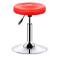 Modern Liftable Rotatable Counter Stool Steel Beauty Shop Bar Stool with Leather Cushion Red 1 Piece Clearhalo 'Bar Furniture' 'Bar Stools' 'bar_stools' 'furn' 'furn_bar_stools' 'furniture_bar_stools' 'Kitchen & Dining Furniture' 'kitchen&dining_furn' 'kitchen' 'kitchen_furn' Furniture' 4512684