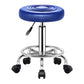 Modern Liftable Rotatable Counter Stool Steel Beauty Shop Bar Stool with Leather Cushion Dark Blue 1 Piece Clearhalo 'Bar Furniture' 'Bar Stools' 'bar_stools' 'furn' 'furn_bar_stools' 'furniture_bar_stools' 'Kitchen & Dining Furniture' 'kitchen&dining_furn' 'kitchen' 'kitchen_furn' Furniture' 4512696