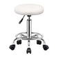 Modern Liftable Rotatable Counter Stool Steel Beauty Shop Bar Stool with Leather Cushion Textured White 1 Piece Clearhalo 'Bar Furniture' 'Bar Stools' 'bar_stools' 'furn' 'furn_bar_stools' 'furniture_bar_stools' 'Kitchen & Dining Furniture' 'kitchen&dining_furn' 'kitchen' 'kitchen_furn' Furniture' 4512699
