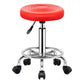 Modern Liftable Rotatable Counter Stool Steel Beauty Shop Bar Stool with Leather Cushion Crimson 1 Piece Clearhalo 'Bar Furniture' 'Bar Stools' 'bar_stools' 'furn' 'furn_bar_stools' 'furniture_bar_stools' 'Kitchen & Dining Furniture' 'kitchen&dining_furn' 'kitchen' 'kitchen_furn' Furniture' 4512705