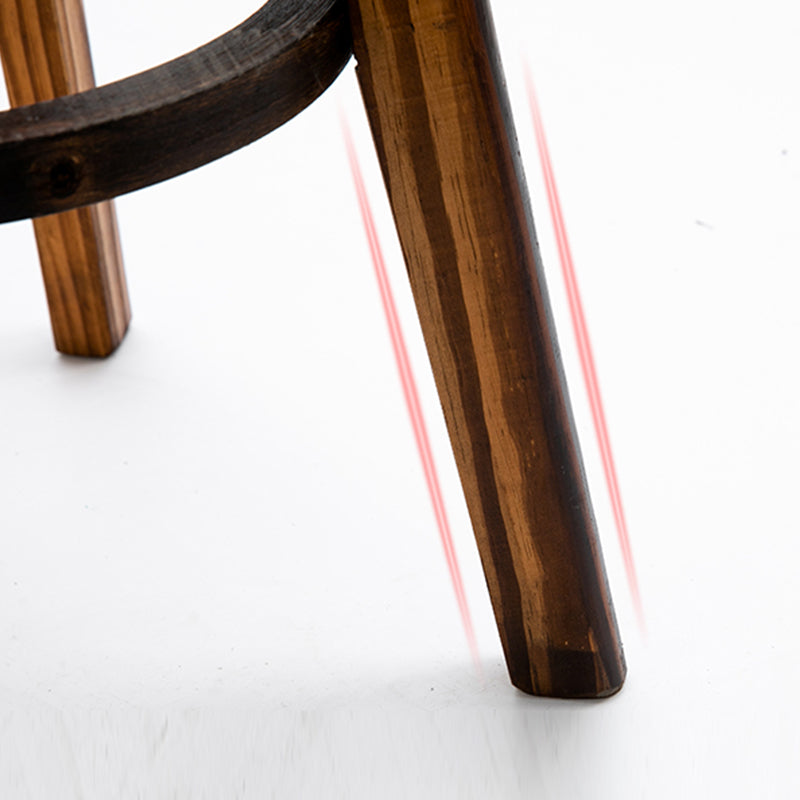 Tradition Armless Backrest Counter Stool Wood Household Bar Stool with Pedal Clearhalo 'Bar Furniture' 'Bar Stools' 'bar_stools' 'furn' 'furn_bar_stools' 'furniture_bar_stools' 'Kitchen & Dining Furniture' 'kitchen&dining_furn' 'kitchen' 'kitchen_furn' Furniture' 4512791