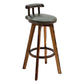 Tradition Armless Backrest Counter Stool Wood Household Bar Stool with Pedal Army Green 1 Piece Clearhalo 'Bar Furniture' 'Bar Stools' 'bar_stools' 'furn' 'furn_bar_stools' 'furniture_bar_stools' 'Kitchen & Dining Furniture' 'kitchen&dining_furn' 'kitchen' 'kitchen_furn' Furniture' 4512792
