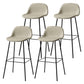 Modern Armless Backrest Counter Stool Iron Living Room Bar Stool with Pedal Silver Gray 4 Piece Set Clearhalo 'Bar Furniture' 'Bar Stools' 'bar_stools' 'furn' 'furn_bar_stools' 'furniture_bar_stools' 'Kitchen & Dining Furniture' 'kitchen&dining_furn' 'kitchen' 'kitchen_furn' Furniture' 4512874