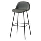 Modern Armless Backrest Counter Stool Iron Living Room Bar Stool with Pedal Dark Gray 1 Piece Clearhalo 'Bar Furniture' 'Bar Stools' 'bar_stools' 'furn' 'furn_bar_stools' 'furniture_bar_stools' 'Kitchen & Dining Furniture' 'kitchen&dining_furn' 'kitchen' 'kitchen_furn' Furniture' 4512875