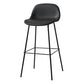 Modern Armless Backrest Counter Stool Iron Living Room Bar Stool with Pedal Black 1 Piece Clearhalo 'Bar Furniture' 'Bar Stools' 'bar_stools' 'furn' 'furn_bar_stools' 'furniture_bar_stools' 'Kitchen & Dining Furniture' 'kitchen&dining_furn' 'kitchen' 'kitchen_furn' Furniture' 4512878