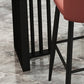 Modern Marble Table with Rectangle Table Top Black Double Pedestal Table - 42" H Clearhalo 'Bar Furniture' 'Bar Tables' 'bar_tables' 'furn' 'furn_bar_tables' 'Furniture' 'furniture_bar_tables' 'Kitchen & Dining Furniture' 4512903