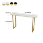 Glam Wood Bar Height Table with Rectangle Table Top Sled Table - 41.3" H Clearhalo 'Bar Furniture' 'Bar Tables' 'bar_tables' 'furn' 'furn_bar_tables' 'Furniture' 'furniture_bar_tables' 'Kitchen & Dining Furniture' 4512973