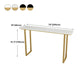 Glam Wood Bar Height Table with Rectangle Table Top Sled Table - 41.3" H Clearhalo 'Bar Furniture' 'Bar Tables' 'bar_tables' 'furn' 'furn_bar_tables' 'Furniture' 'furniture_bar_tables' 'Kitchen & Dining Furniture' 4512974
