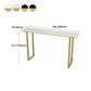 Glam Wood Bar Height Table with Rectangle Table Top Sled Table - 41.3" H Clearhalo 'Bar Furniture' 'Bar Tables' 'bar_tables' 'furn' 'furn_bar_tables' 'Furniture' 'furniture_bar_tables' 'Kitchen & Dining Furniture' 4512977