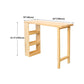 Modern Wood Counter Table with Rectangle Table Top Double Pedestal Table- 41.3" H Clearhalo 'Bar Furniture' 'Bar Tables' 'bar_tables' 'furn' 'furn_bar_tables' 'Furniture' 'furniture_bar_tables' 'Kitchen & Dining Furniture' 4512995