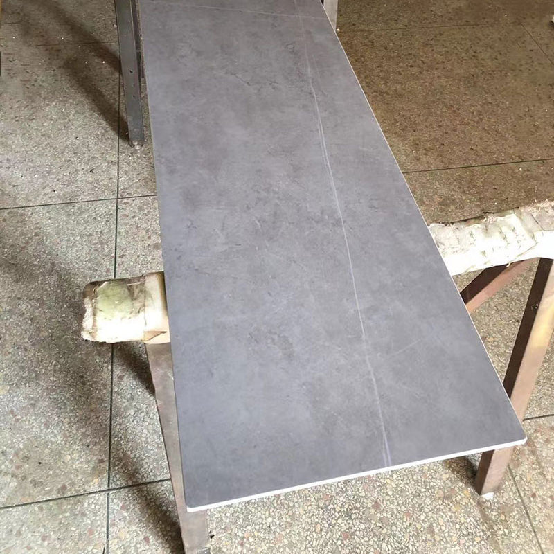 Glam Marble Bistro Table with Rectangle Table Top Sled Table - 41.3" H Clearhalo 'Bar Furniture' 'Bar Tables' 'bar_tables' 'furn' 'furn_bar_tables' 'Furniture' 'furniture_bar_tables' 'Kitchen & Dining Furniture' 4513008