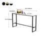 Marble Counter Height Table with Rectangle Table Top Trestle Table - 41.3" H Clearhalo 'Bar Furniture' 'Bar Tables' 'bar_tables' 'furn' 'furn_bar_tables' 'Furniture' 'furniture_bar_tables' 'Kitchen & Dining Furniture' 4513040