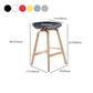 Scandinavia Style Bar-stool Wooden Legs PP Seat for Restaurant Bar Clearhalo 'Bar Furniture' 'Bar Stools' 'bar_stools' 'furn' 'furn_bar_stools' 'furniture_bar_stools' 'Kitchen & Dining Furniture' 'kitchen&dining_furn' 'kitchen' 'kitchen_furn' Furniture' 4514738