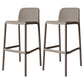 Modern Counter Bar Stool Plastic Armless Bar Stool with Footrest and Backrest Gray-Khaki 2 Piece Set Clearhalo 'Bar Furniture' 'Bar Stools' 'bar_stools' 'furn' 'furn_bar_stools' 'furniture_bar_stools' 'Kitchen & Dining Furniture' 'kitchen&dining_furn' 'kitchen' 'kitchen_furn' Furniture' 4517277