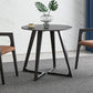 Double Pedestal Stone Dinning Table Industrial Style Furniture for Indoor Round 31.5"L x 31.5"W x 29.5"H Without Chairs Clearhalo ' dining_table' 'Dining Tables & Seating' 'Dining Tables' 'furn' 'furn_dining_table' 'Furniture' 'furniture_dining_table' 'Kitchen & Dining Furniture' 'kitchen&dining_furn' 'kitchen' 'kitchen_dining_table' 4522923