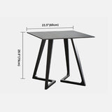Double Pedestal Stone Dinning Table Industrial Style Furniture for Indoor Clearhalo ' dining_table' 'Dining Tables & Seating' 'Dining Tables' 'furn' 'furn_dining_table' 'Furniture' 'furniture_dining_table' 'Kitchen & Dining Furniture' 'kitchen&dining_furn' 'kitchen' 'kitchen_dining_table' 4522931