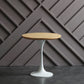 Round Pedestal Casual Dining Table Four-Color Fixed Table with Solid Wood Natural 23.6"L x 23.6"W x 23.6"H Without Chairs Clearhalo ' dining_table' 'Dining Tables & Seating' 'Dining Tables' 'furn' 'furn_dining_table' 'Furniture' 'furniture_dining_table' 'Kitchen & Dining Furniture' 'kitchen&dining_furn' 'kitchen' 'kitchen_dining_table' 4522951